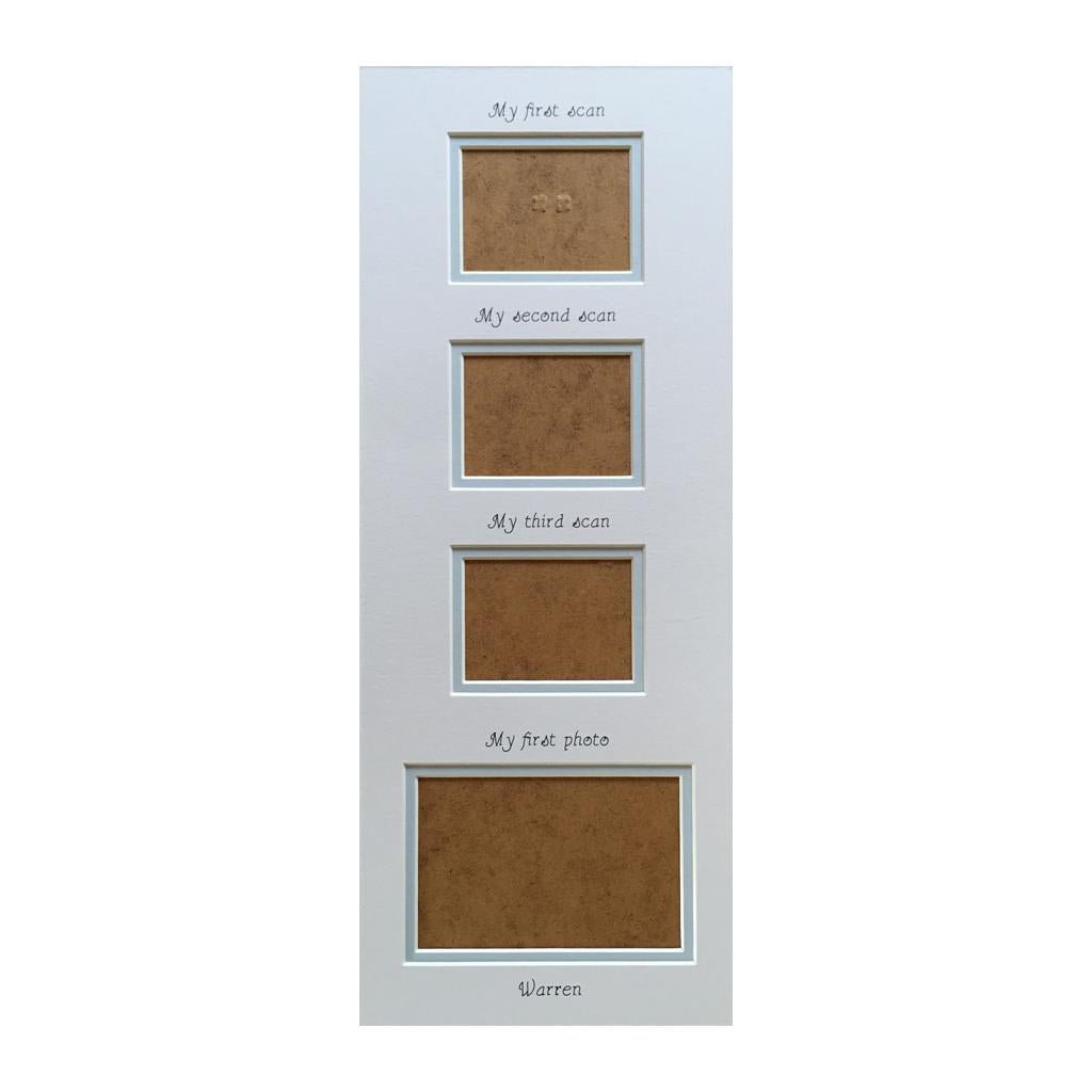 Triple scan mount - blue background