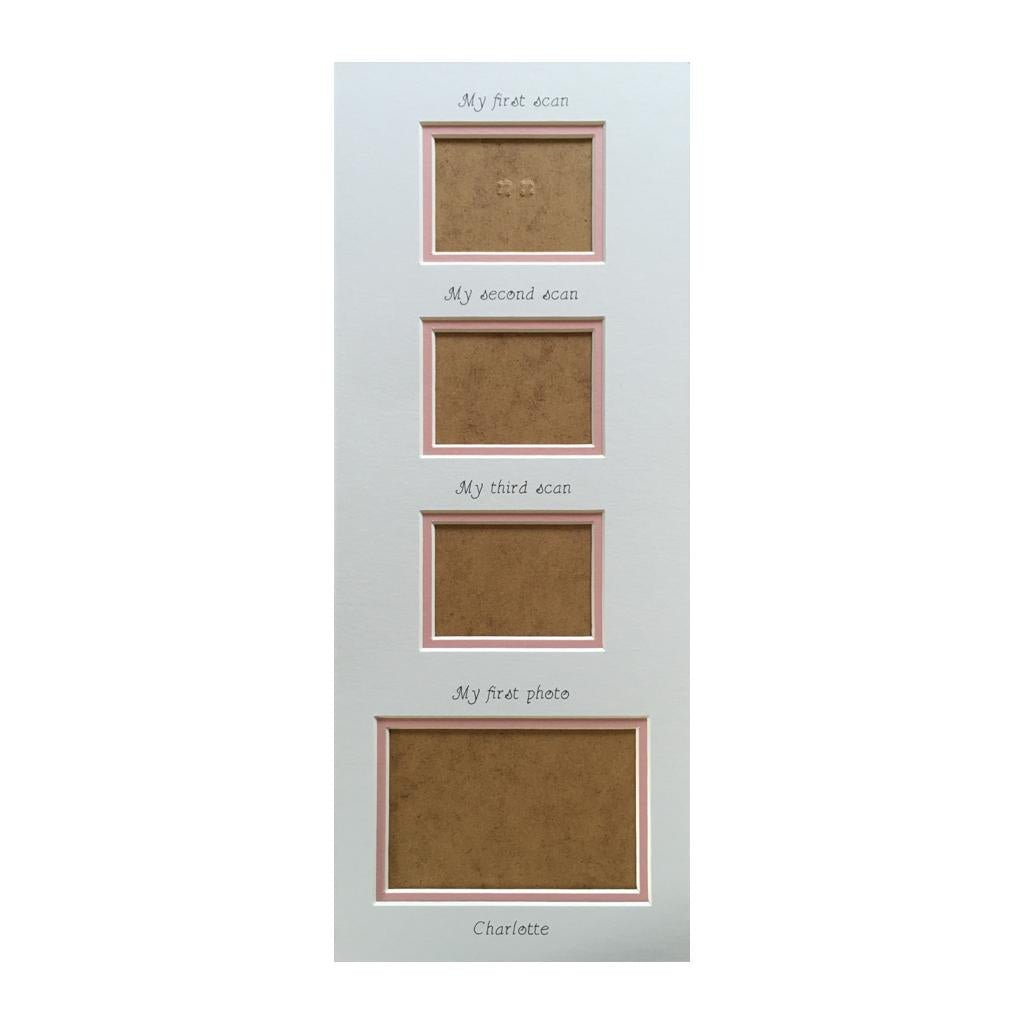 Triple scan mount - pink background