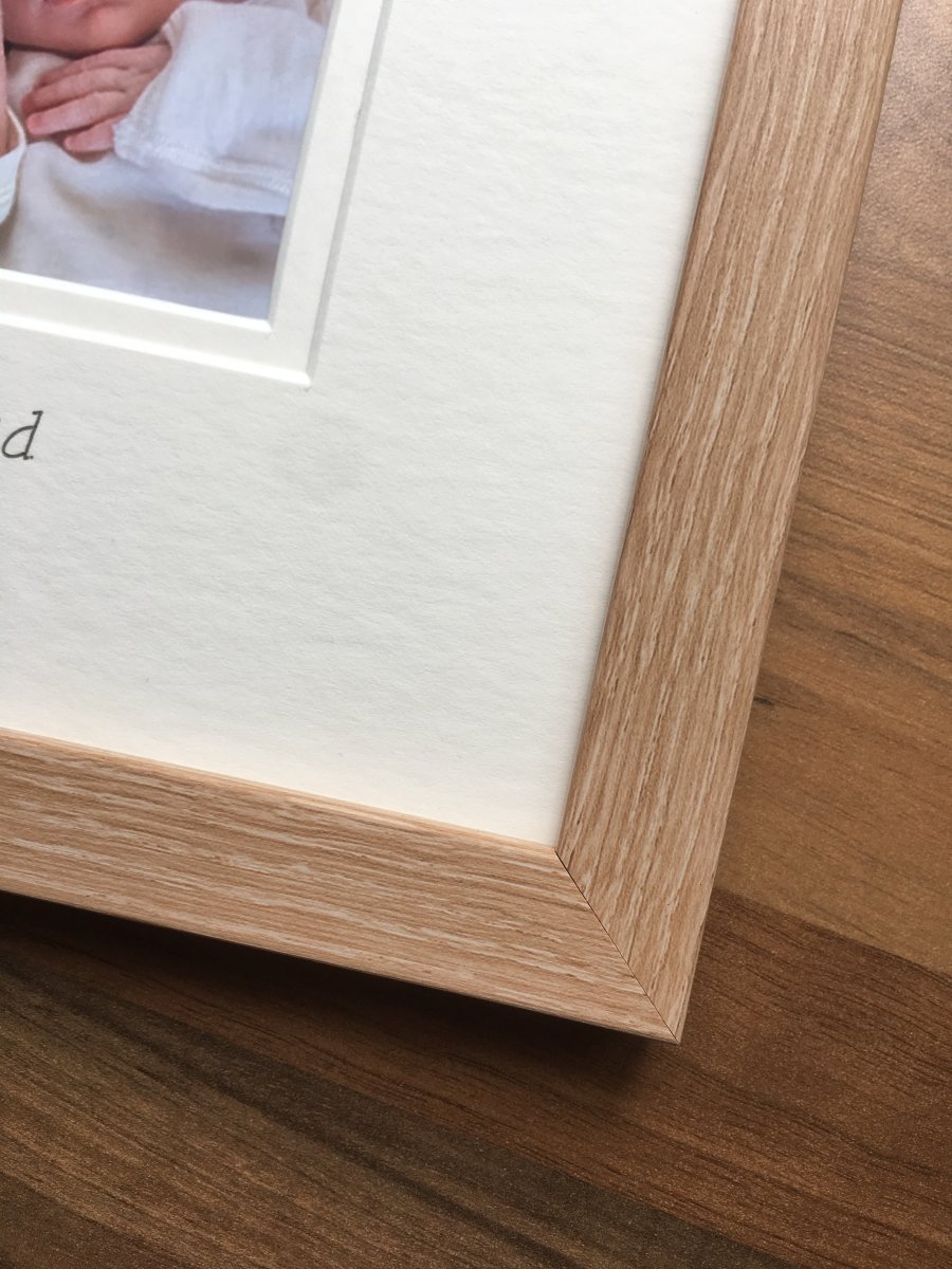 Twin Brother Sister Scan Picture Frame Brown