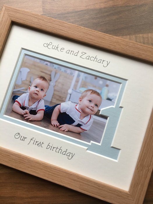 Personalised Twins Triplets Birthday Frame 