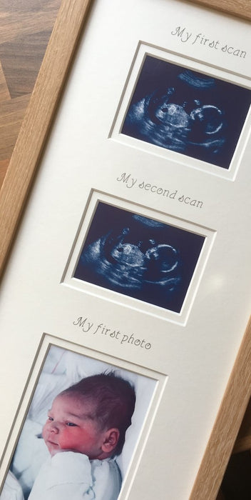 Two Scan and Baby First Portrait Frame - Azana Photo Frames
