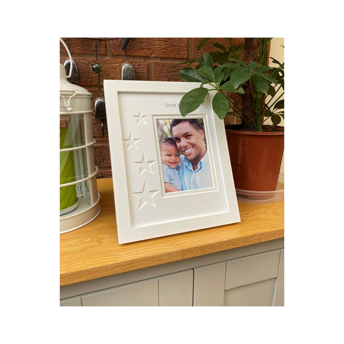 Uncle and Me Photo Frame - White