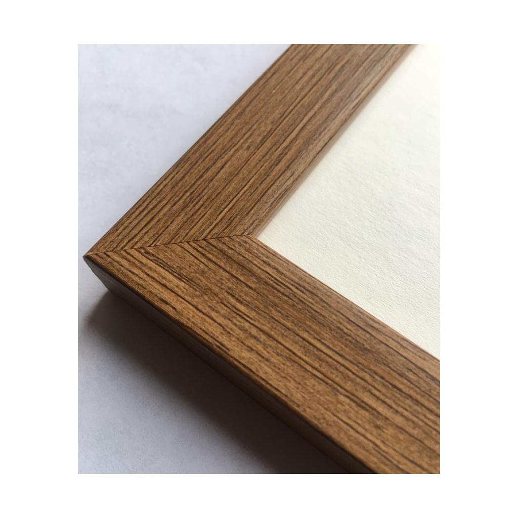 Unisex Double Baby Scan Photo Frame 12 x 10 Dark Oak