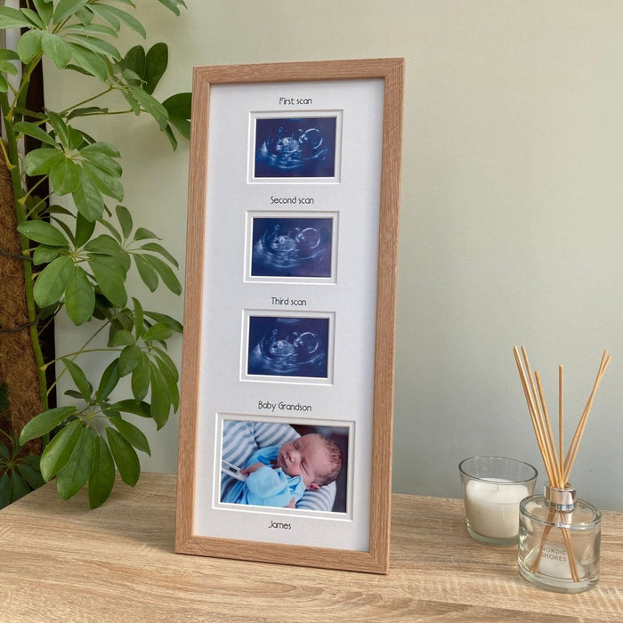 Unisex Triple Baby Scan Frame | New Baby | Azana Photo Frames