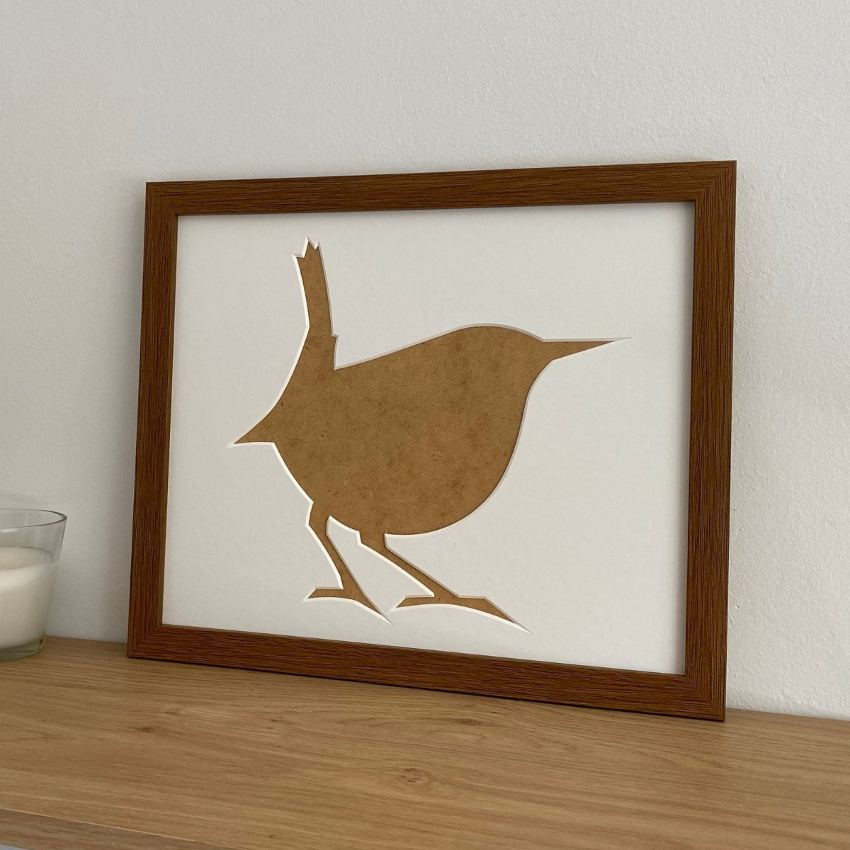 Wren Silhouette Picture Frame, Dark Brown - Azana Photo Frames