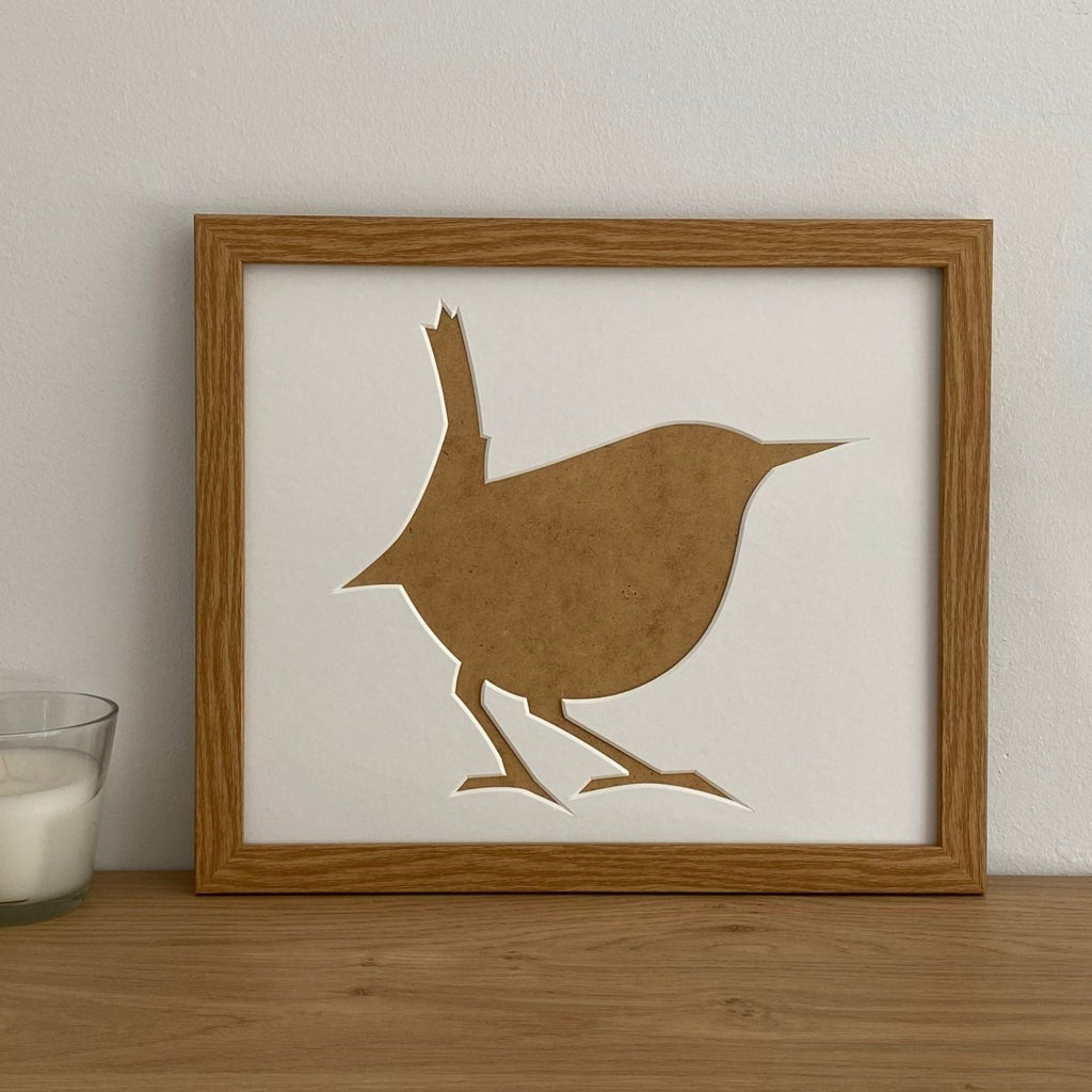 Wren Silhouette Frame, Light Brown - Azana Photo Frames
