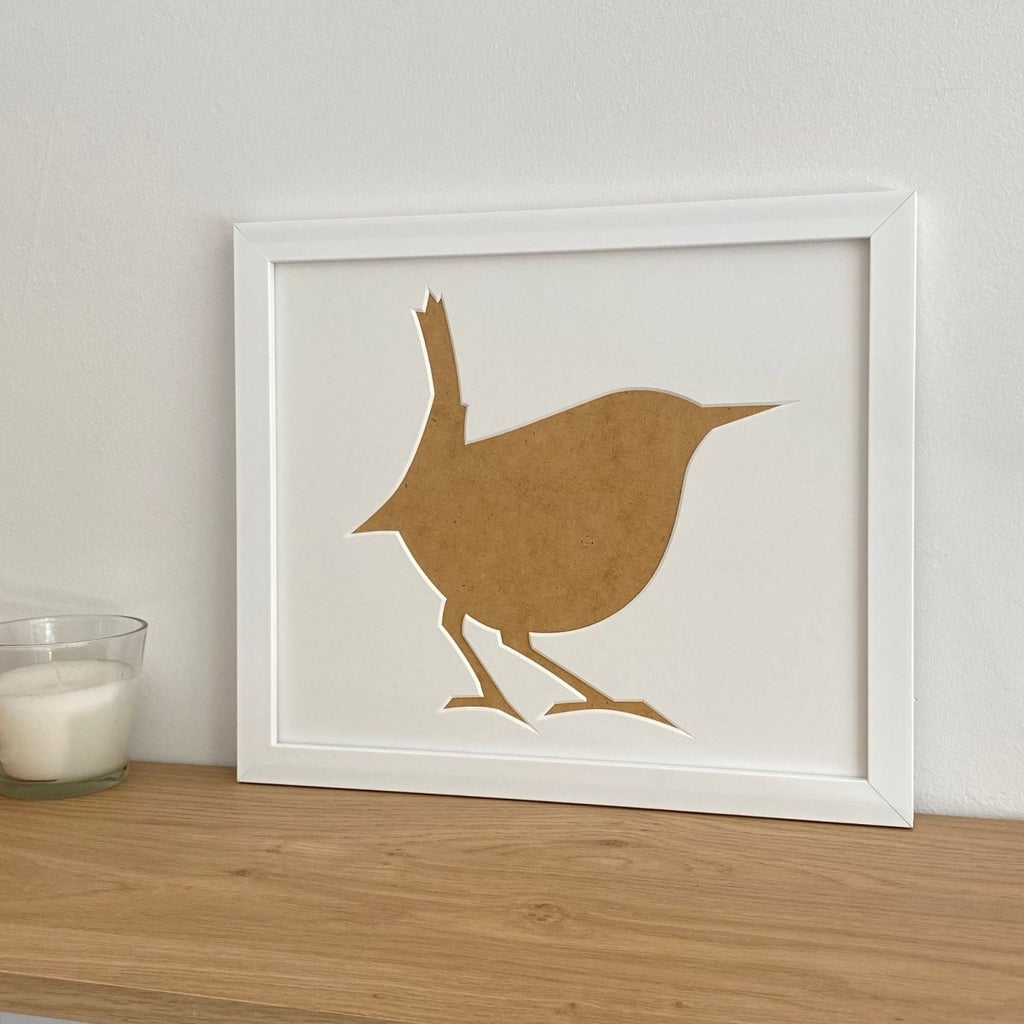 Wren Silhouette Picture Frame, White - Azana Photo Frames