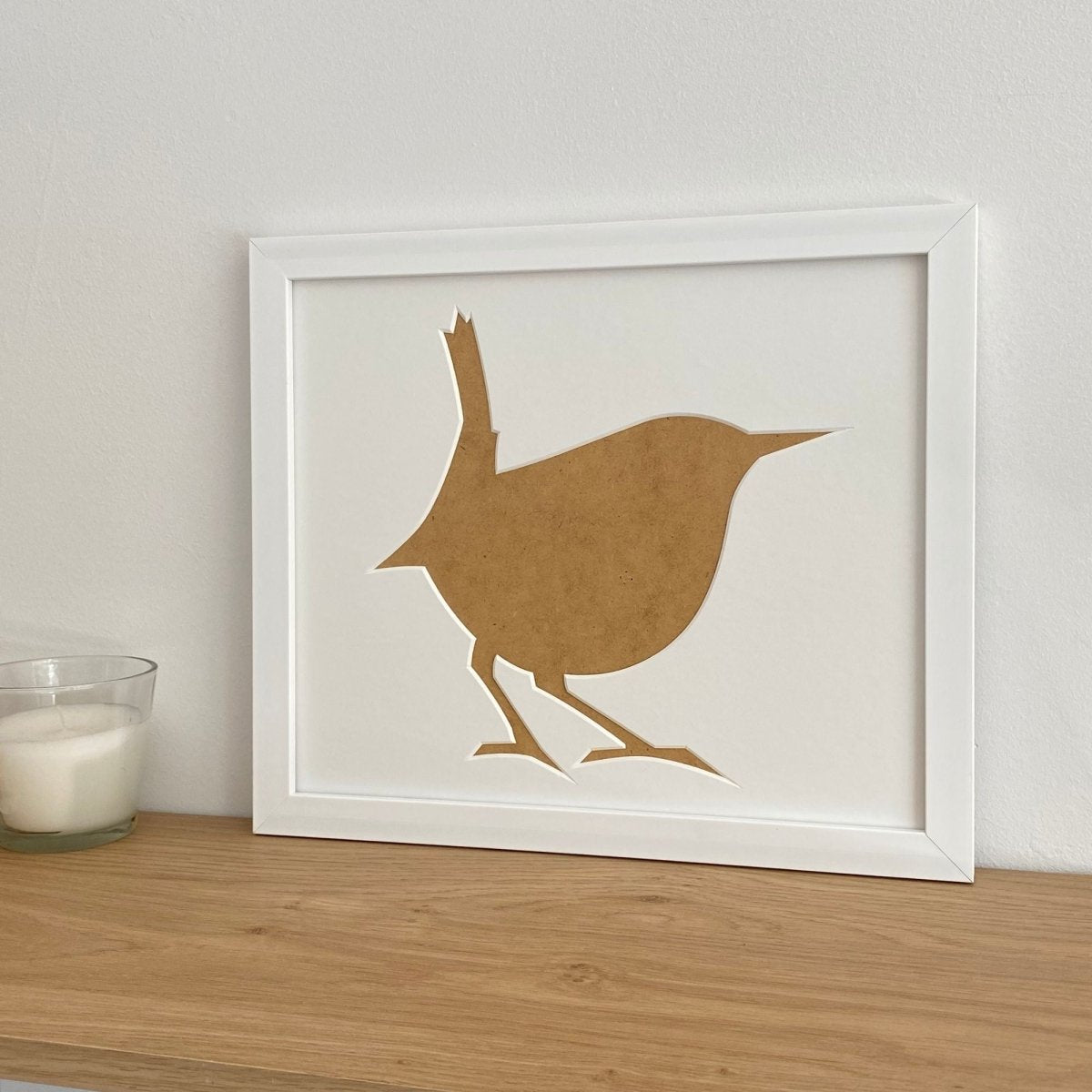Wren Silhouette Picture Frame, White - Azana Photo Frames