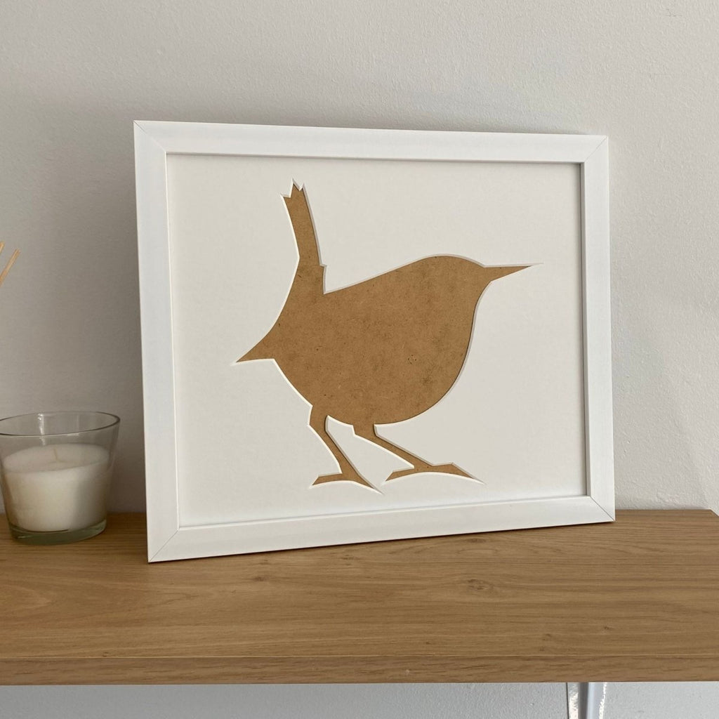 Wren Silhouette Frame, White - Azana Photo Frames